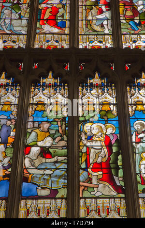 La Collégiale de la Sainte et indivisible Trinité, Stratford-upon-Avon Banque D'Images