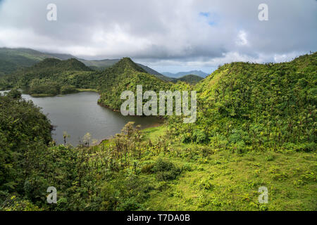 Voir der im d'eau douce du parc national de Morne Trois Pitons, Dominique, Afrika, Mittelamerika | Lac d'eau douce, parc national du Morne Trois Pitons, D Banque D'Images