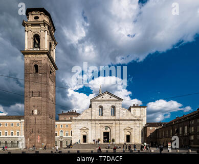 Italie Piémont Turin San Giovanni cathedral et clocher Banque D'Images