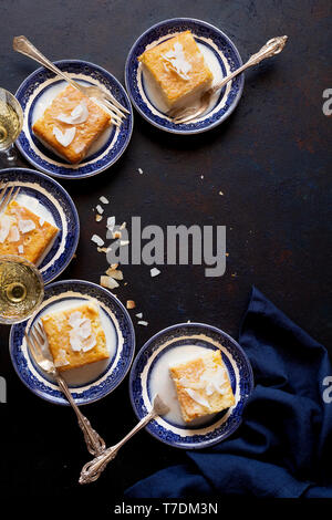 Gâteau de noix de coco sans gluten Banque D'Images