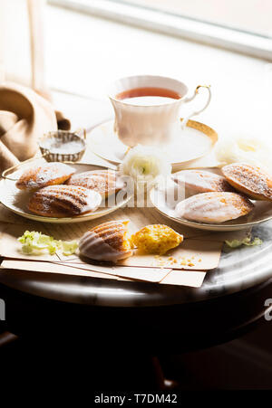 Myer sans gluten Madeleines au citron Banque D'Images