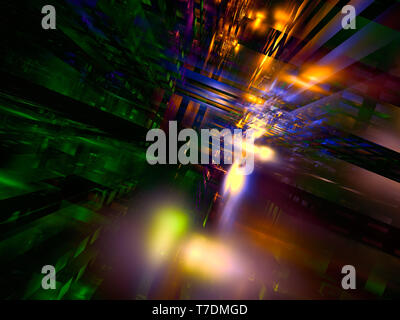 Sci fi ou des données de couleur de fond de la science - abstract image générée numériquement Banque D'Images