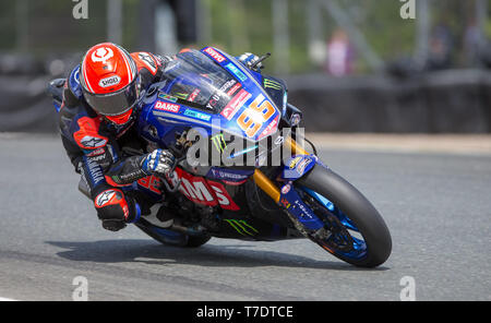 Oulton Park, Little Budworth, UK. 6 mai, 2019. Bennetts British Superbike Championship, ronde 2, jour 3 ; Tarran Mackenzie (GBR) McAMS Crédit Yamaha : Action Plus Sport/Alamy Live News Banque D'Images