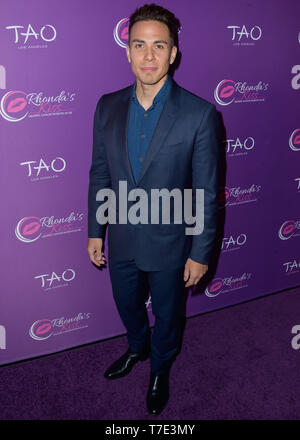 Hollywood, États-Unis. 06 mai, 2019. HOLLYWOOD, LOS ANGELES, CALIFORNIE, USA - Mai 06 : Apolo Ohno arrive à Rhonda's Kiss Bonne Fortune gala tenu à TAO le 6 mai 2019 à Hollywood, Los Angeles, Californie, États-Unis. ( Photo : Agence de Presse Image/Alamy Live News Banque D'Images