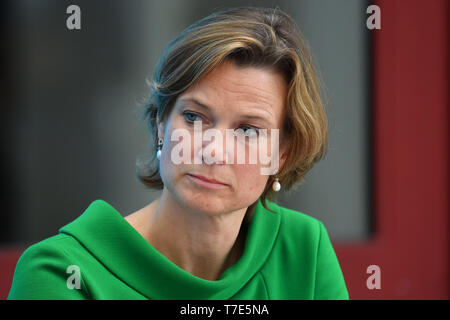 Munich, Allemagne. 07Th Mai, 2019. Katharina von Schnurbein (Commissaire pour Antisewithism de la Commission européenne), l'image unique, seul motif, portrait, portrait, portraits. Sujet : des mesures pour la prévention et le contrôle des Antisewithism- Conférence de presse du gouvernement de l'État de Bavière à la Chancellerie d'État à Munich le 07.05.2019. Utilisation dans le monde entier | Credit : dpa/Alamy Live News Banque D'Images