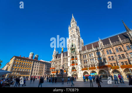 Hôtel de ville de Munich en Allemagne Banque D'Images