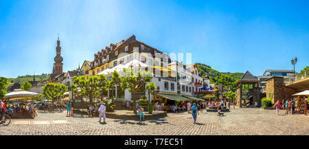 Vieille ville de Cochem, vallée de la Moselle, Allemagne Banque D'Images