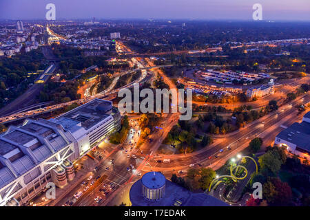 Autobahnkreuz Funkturm, Charlottenburg, Berlin, Deutschland Banque D'Images