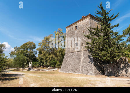 Tour de Venise, ville ancienne, antiquité, d'excavation, Butrint, Saranda, Albanie Banque D'Images