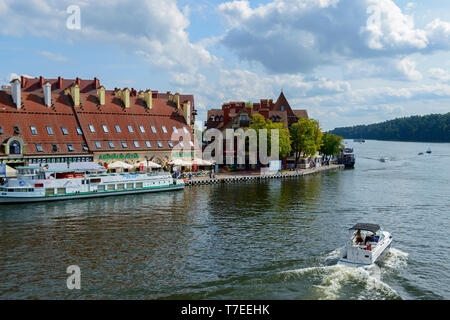 Mikolajki, lac Mikolajskie, Warmie Mazurie, Pologne Banque D'Images