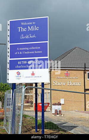 Maisons dans le Mile, un développement de nouveaux logements par Persimmon Homes, près de Pickering, East Yorkshire, England UK Banque D'Images
