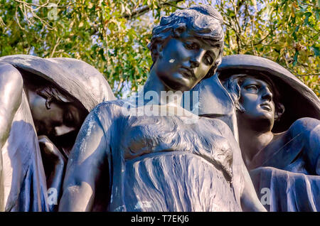 Une Confederate memorial à "La Cause Perdue du Sud" est photographié à Shiloh National Military Park, 21 septembre 2016, à Silo, Tennessee. Banque D'Images