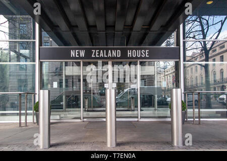 New Zealand House entrée sur Haymarket, Londres Banque D'Images
