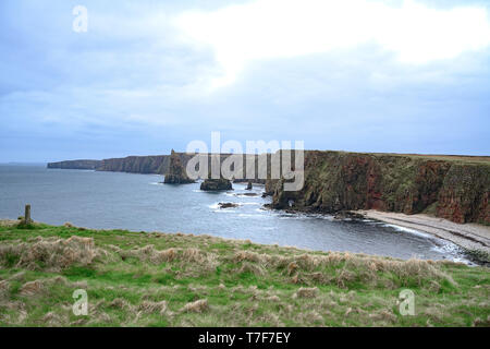 Duncansby Stacks près de Duncansby Head dans le Caithness, Ecosse Banque D'Images