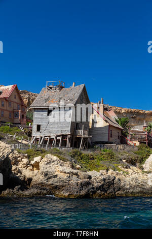 Malte, Malte, Popeye Popeye Village (série de film) Banque D'Images