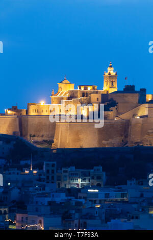 Malte, Gozo, Victoria (Rabat), ancienne citadelle Banque D'Images