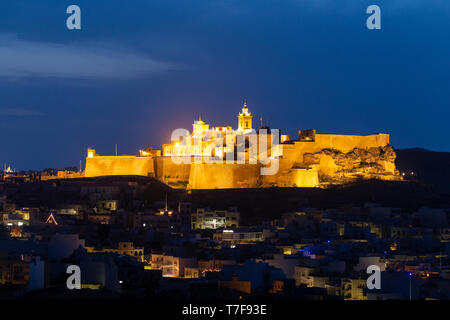 Malte, Gozo, Victoria (Rabat), ancienne citadelle Banque D'Images