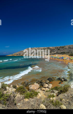 Malte, Gozo, Ramla Bay Banque D'Images