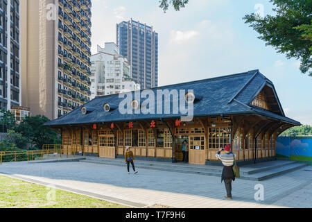 Taipei, JAN 5 : Vue extérieure de la gare historique Xinbeitou le Jan 5, 2019 à Taipei Banque D'Images