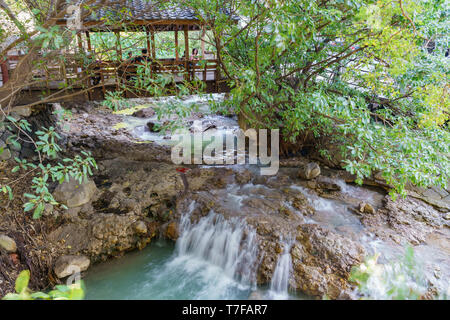 Taipei, JAN 10 : La source d'eau chaude de la rivière zone Beitou le Jan 10, 2019 à Taipei Banque D'Images