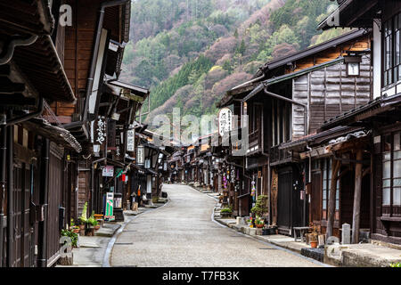 Nakasendo à Narai Juku - les autoroutes Gokaido ont été établis par le shogunat Tokugawa comme deux routes pour seigneurs féodaux daimyo et leur retaine Banque D'Images