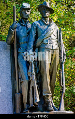 Une Confederate memorial à "La Cause Perdue du Sud" est photographié à Shiloh National Military Park, 21 septembre 2016, à Silo, Tennessee. Banque D'Images