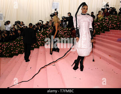 Tessa Thompson fréquentant le Metropolitan Museum of Art Costume Institute Gala-bénéfice 2019 à New York, USA. Banque D'Images