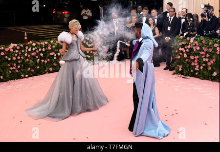 Zendaya présents au Metropolitan Museum of Art Costume Institute Gala-bénéfice 2019 à New York, USA. Banque D'Images