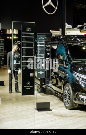 2019 Shanghai Auto Show Mercedes Benz stand Banque D'Images