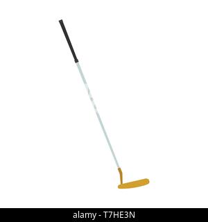 Club de golf putter icône vecteur illustration isolé de l'équipement sport balle passe-temps symbole de jeu Illustration de Vecteur