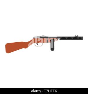 Gungster gun cartoon vector illustration de la mafia. Arme homme hat black pistolet crime criminel. Gangs isolés rétro art design Illustration de Vecteur