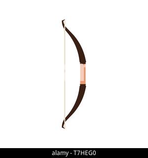 Flèche tir à l'arc arme vecteur icône cible. Sport Archer chasseur isolé symbole objectif tirer longbow illustration recherche de précision Illustration de Vecteur