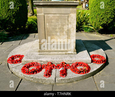 Bakewell war memorial érigé en mémoire des hommes de Bakewell, qui sont morts dans la deuxième guerre mondiale de 1939 - 1945 Banque D'Images