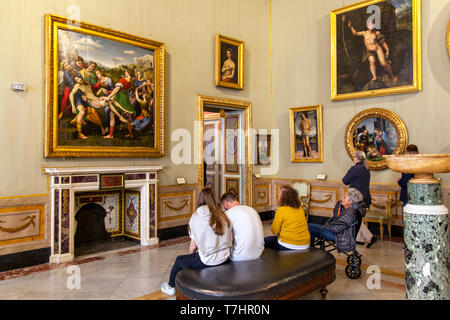 Le dépôt par Raphaël. Galleria Borghese, Rome, Italie Banque D'Images