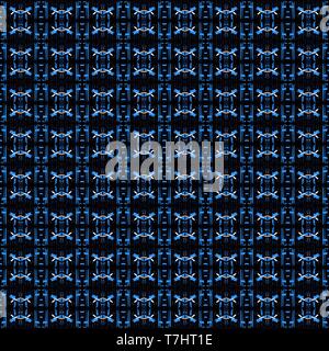Avec motif transparent foncé noir, bleu et rose bébé dodger. couleurs vintage numérique au papier peint graphique, imprimés, les carreaux de tissu ou papier d'emballage. Banque D'Images