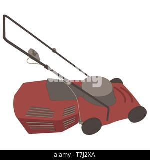 Tondeuse à gazon vecteur icône illustration jardin tonte jardinage équitation équipement symbole d'outil Illustration de Vecteur