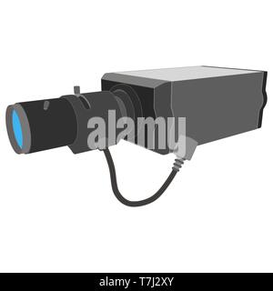 L'icône de caméra CCTV surveillance vidéo sécurité système vecteur illustration signe symbole de la garde Illustration de Vecteur