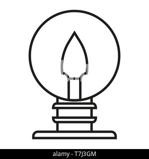 Aperçu L'icône ligne creative web design logo vector illustration fine du concept d'entreprise. Symbole idée créativité marketing Illustration de Vecteur