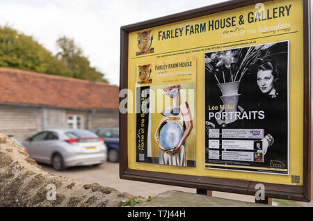 Farley ferme, accueil de Lee Miller, photographe Banque D'Images