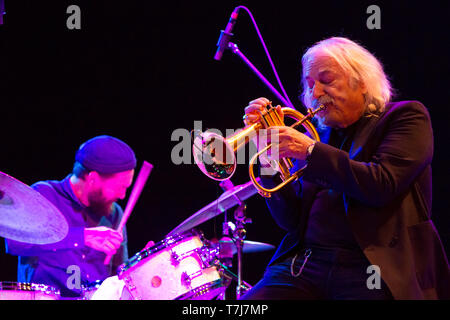 Trompettiste de Jazz italien Enrico Rava en concert au Festival de Jazz de Torino 2019 (Photo par Marco Destefanis / Pacific Press) Banque D'Images
