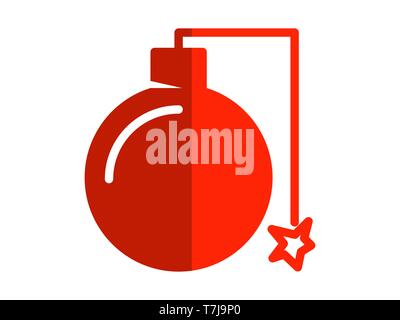 Télévision bombe icône. Élément de télévision pour l'icône bombe concept mobile et les applications web. Bombe mince télévision icône peut être utilisé pour le web et mobile - Vector Banque D'Images