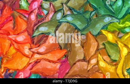 Abstract texture background. Peinture numérique de Vincent Van Gogh art style. Motif artistique dessiné à la main. L'art moderne bon pour des images imprimées, p Banque D'Images