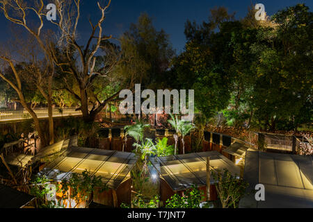 Taichung, DEC 20 : vue de la nuit de l'Organisation mondiale de Taichung Le Jardin de la flore mondiale Exposition on DEC 20, 2018 à Taichung Banque D'Images