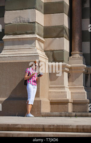 Marseille, France - le 6 mai 2011 : Détail de la cathédrale de Marseille. C'est une cathédrale catholique romaine, et un monument national de la France, situé dans la région de Marsei Banque D'Images