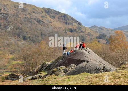 Grasmere à Rydal Water au chemin d'Ambleside Banque D'Images