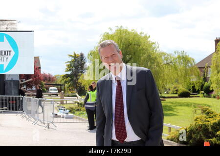 Nathan Gill participant à la partie Brexit rally à Chester Banque D'Images