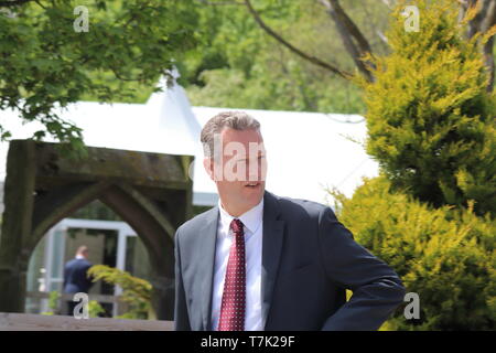 Nathan Gill participant à la partie Brexit rally à Chester Banque D'Images