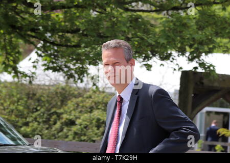 Nathan Gill participant à la partie Brexit rally à Chester Banque D'Images