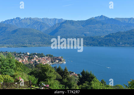 L'Italie, Piémont, Stresa, Lac Majeur (Il Lago Maggiore), village Feriolo Banque D'Images