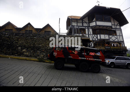 La Colonia Tovar, Aragua, Venezuela. Apr 27, 2019. Le 28 avril 2019. La Colonia Tovar est une ville de la culture de l'Allemagne situé au Vénézuela, capitale de Tovar, municipalité, dans l'état d'Aragua. Fondée en 1843 par un groupe d'immigrants en provenance de l'Allemagne. Elle est caractérisée par le maintien de la mention de son origine, pour ce qu'on appelle l'Allemagne du Venezuela. Il dépend essentiellement de l'agriculture et le tourisme, et est situé à 42 km de Caracas. La colonie est connue pour son climat tempéré de climat froid de cultures (pêches, fraises, betteraves, choux-fleurs, carottes, choux, blettes, brocolis, laitue, ch Banque D'Images